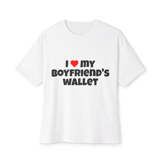 Black/White I Love My Boyfriend's Wallet